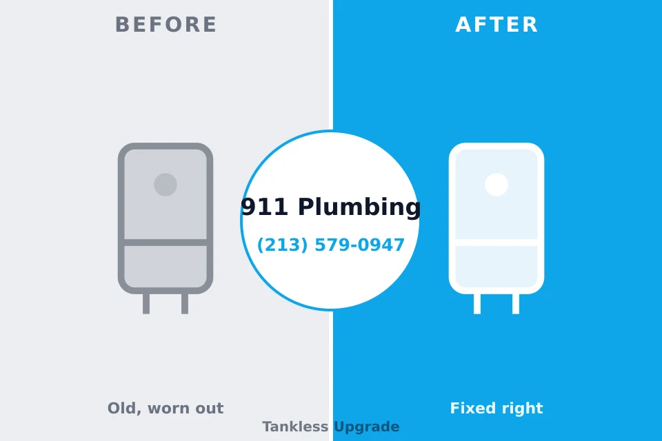 Before and after: plumbing company Avilla, IN
